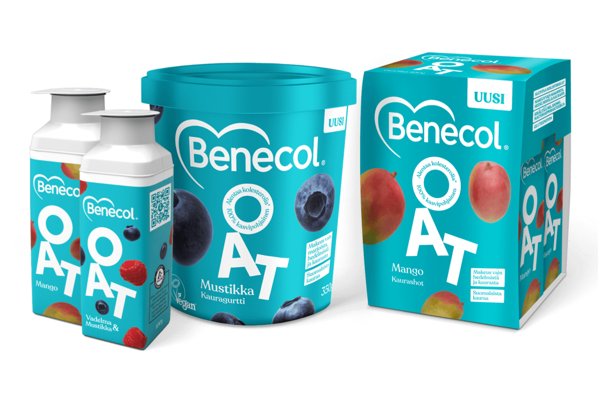 Benecol Oat tuotteet alentavat kolesterolia