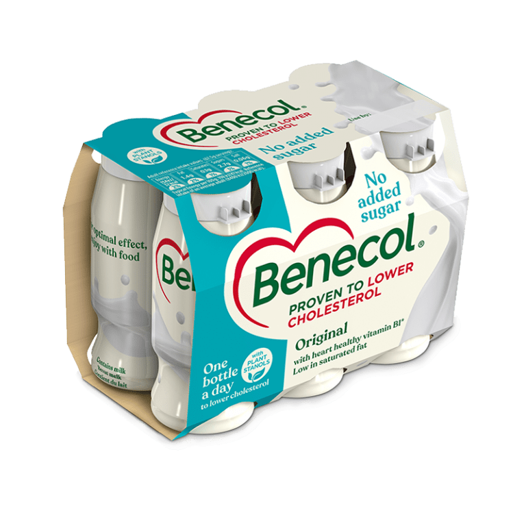 Benecol cholesterol lowering yogurt drink original no added sugar