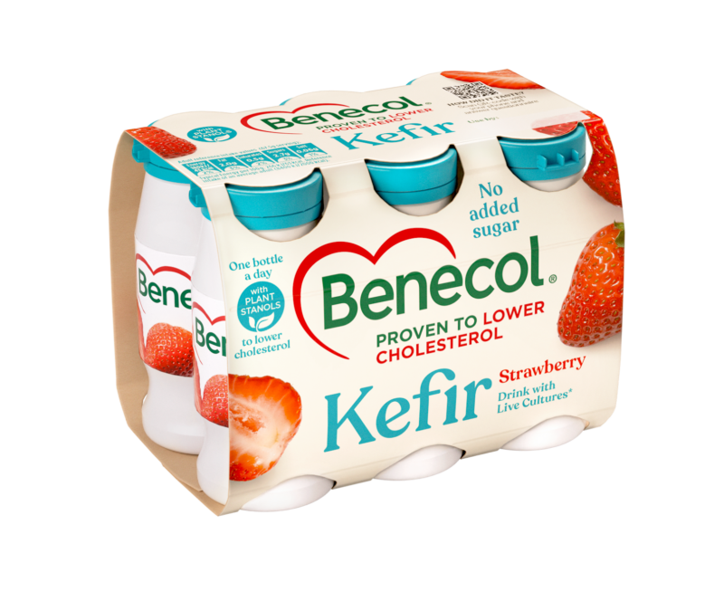 Cholesterol reducing drinks Raspberry Yogurt Drink Benecol