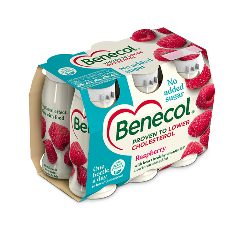 Benecol yogurt drink raspberry