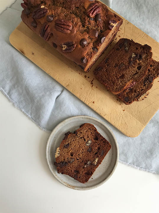 Chocolate and Pecan Banana Bread