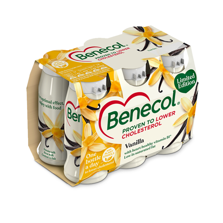 Benecol cholesterol lowering yogurt drink vanilla